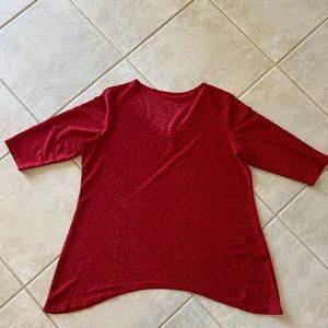 Multiples Red Blouse snd Camisole - 2 piece / Size 2X - Excellent Condition